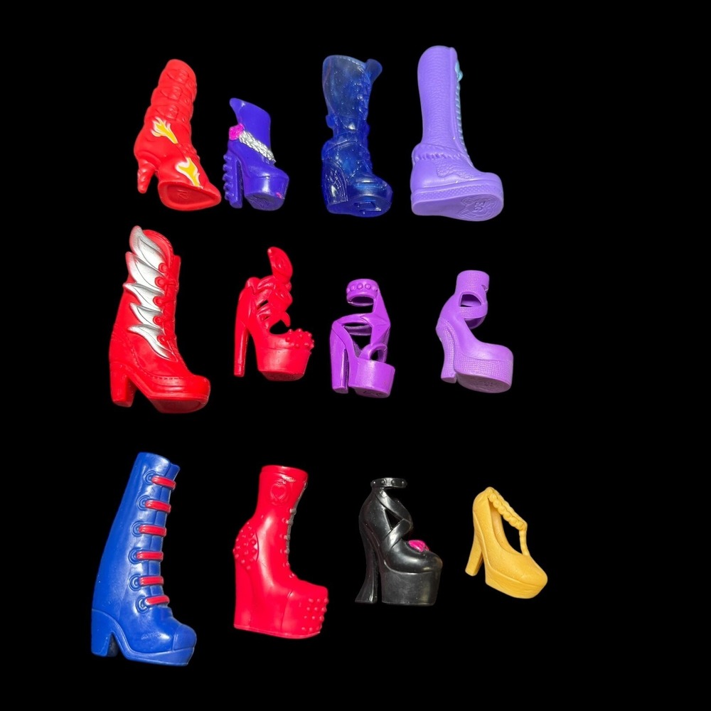 Equestria Girls My Little Pony MLP Dolls Single Shoes Lot - 12 Singles No Pairs